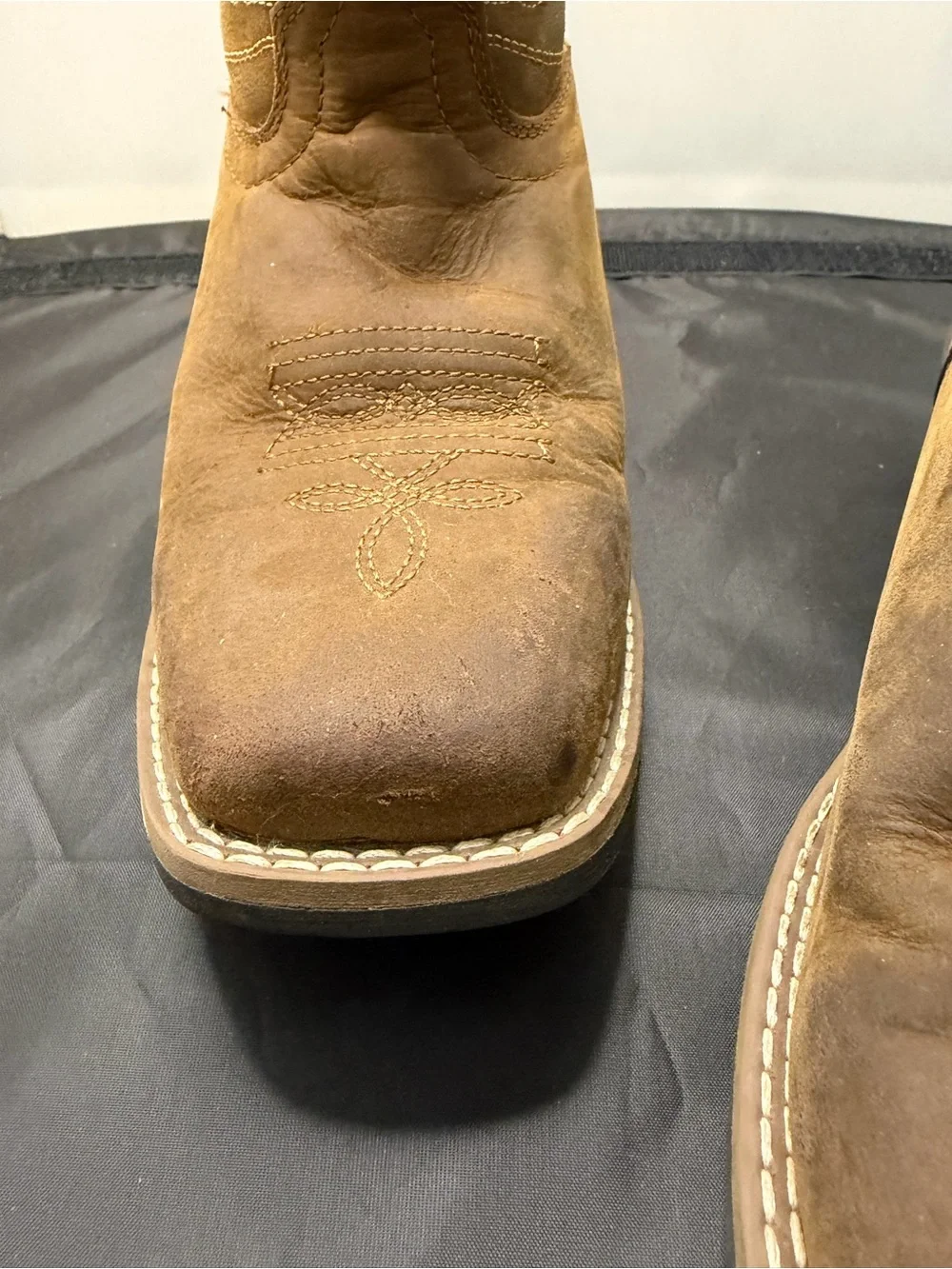 Masterson Boot Co Classic Kids' Embroidered Western Boots w/Square Toe Box 1.5 M